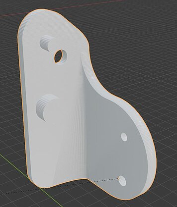 Laser mounting bracket in 3D printing optics