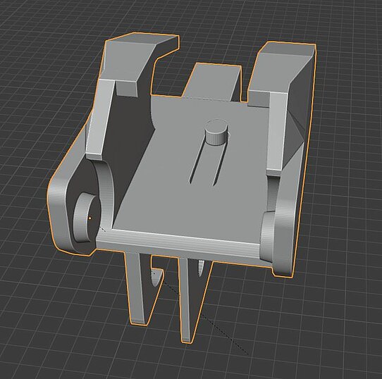 Bracket on the carriage for drag chain or cable management system