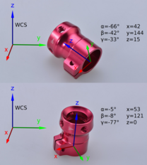 Different pose with orientations of two identical objects